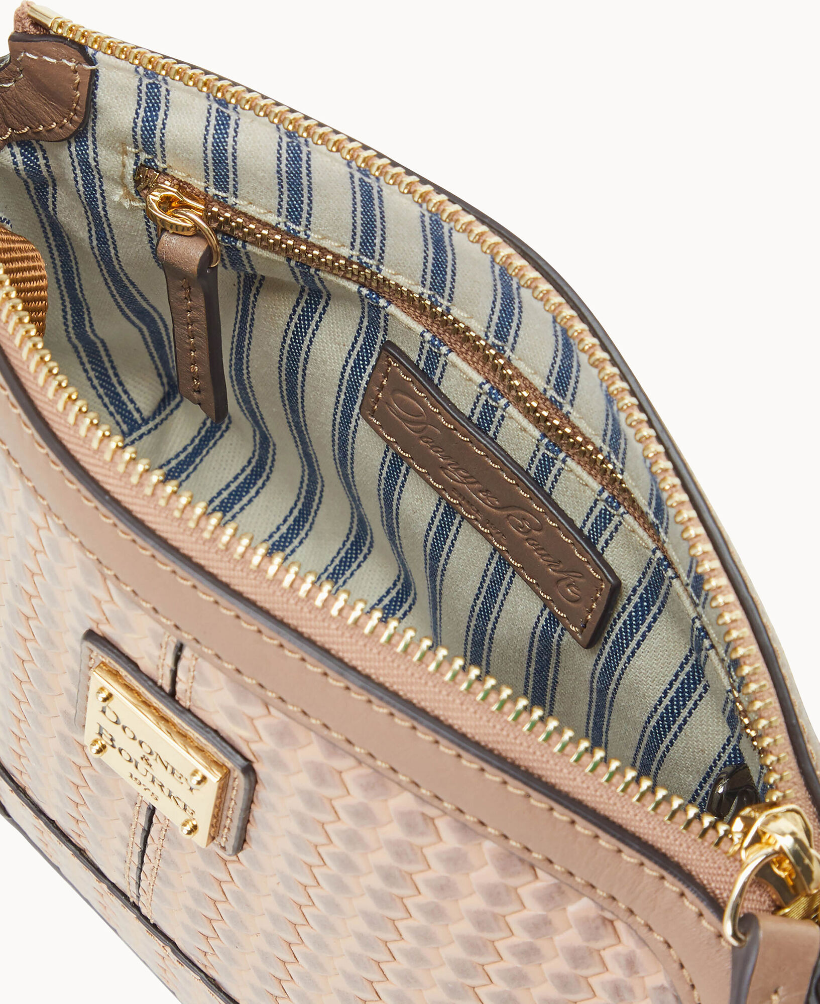 Camden woven mini domed crossbody clearance