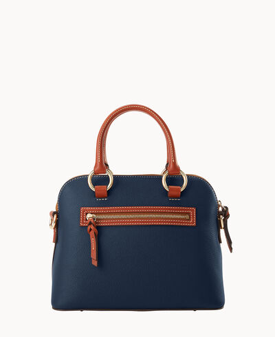 Pebble Grain Domed Satchel
