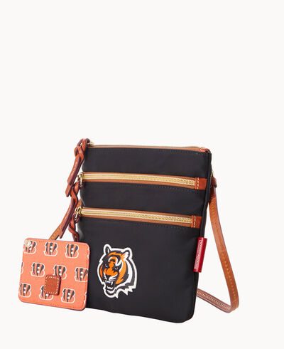 NFL Bengals North South Triple Zip w ID holder