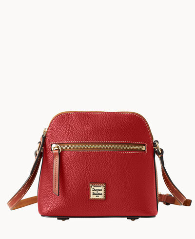 Pebble Grain Domed Crossbody