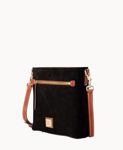 Suede Zip Crossbody
