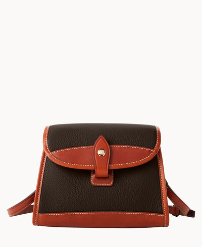 Pebble Grain Flap Crossbody