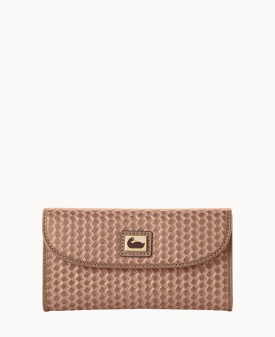 Camden Woven Continental Clutch