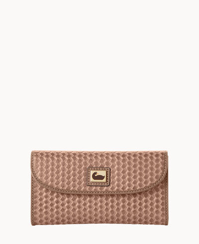 Camden Woven Continental Clutch