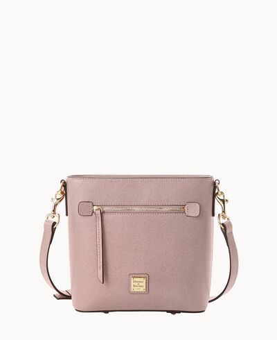 Saffiano Small Zip Crossbody