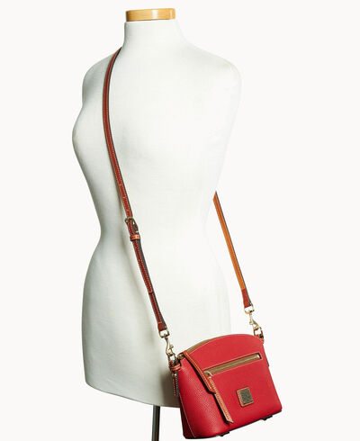 Pebble Grain Domed Crossbody