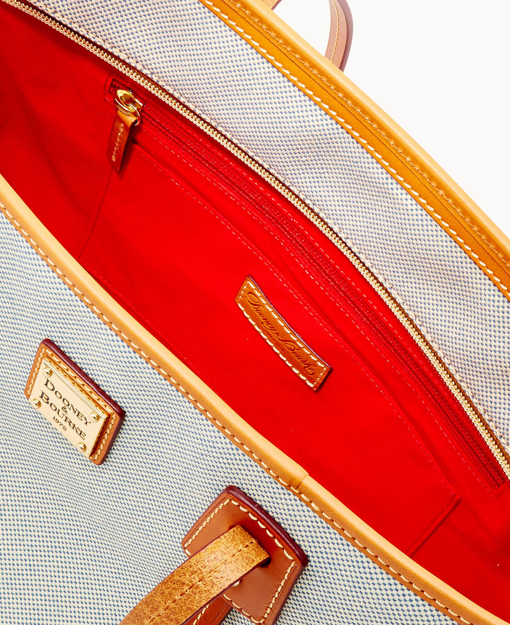 Dooney Bourke Linen Davis Tassel Tote