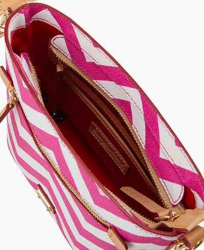 Chevron Small Zip Crossbody