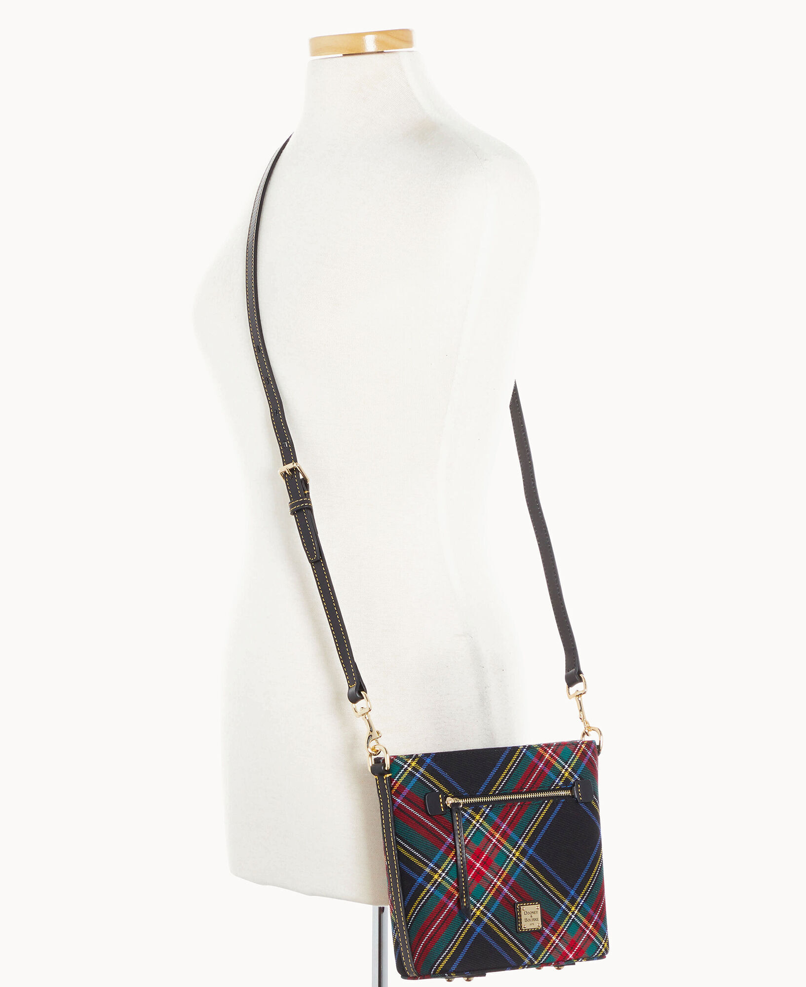 Dooney Bourke Tartan Small Zip Crossbody
