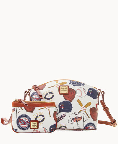 MLB Twins Suki Crossbody Med Wristlet