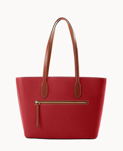Pebble Grain Tote With Medium Wristlet