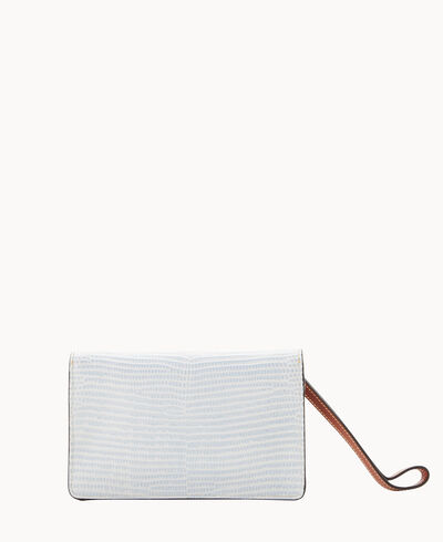 Embossed Lizard Milly Wristlet