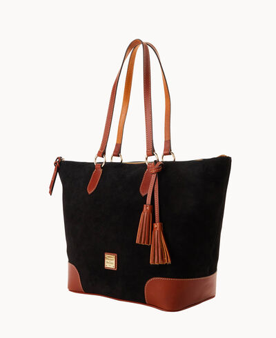 Suede Career Tote