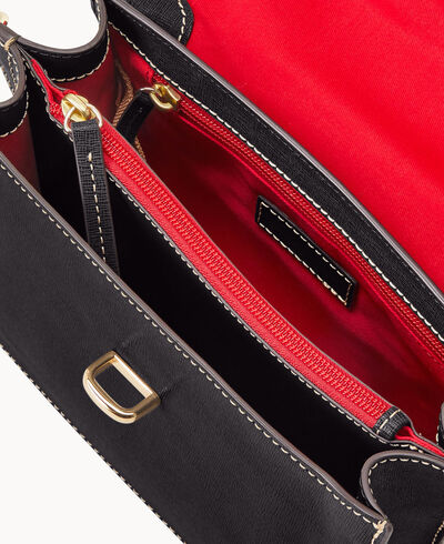 Saffiano Flap Crossbody