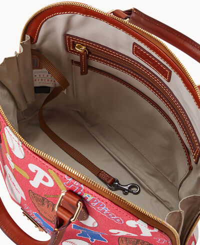 MLB Phillies Zip Zip Satchel