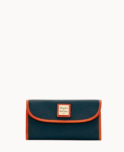 Pebble Grain Continental Clutch