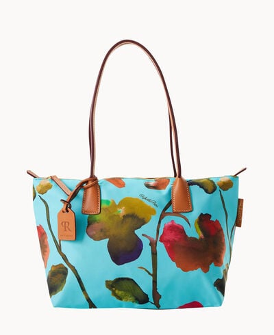 Roberta Pieri Flower Classic Sm Robertina Tote w Long Handle