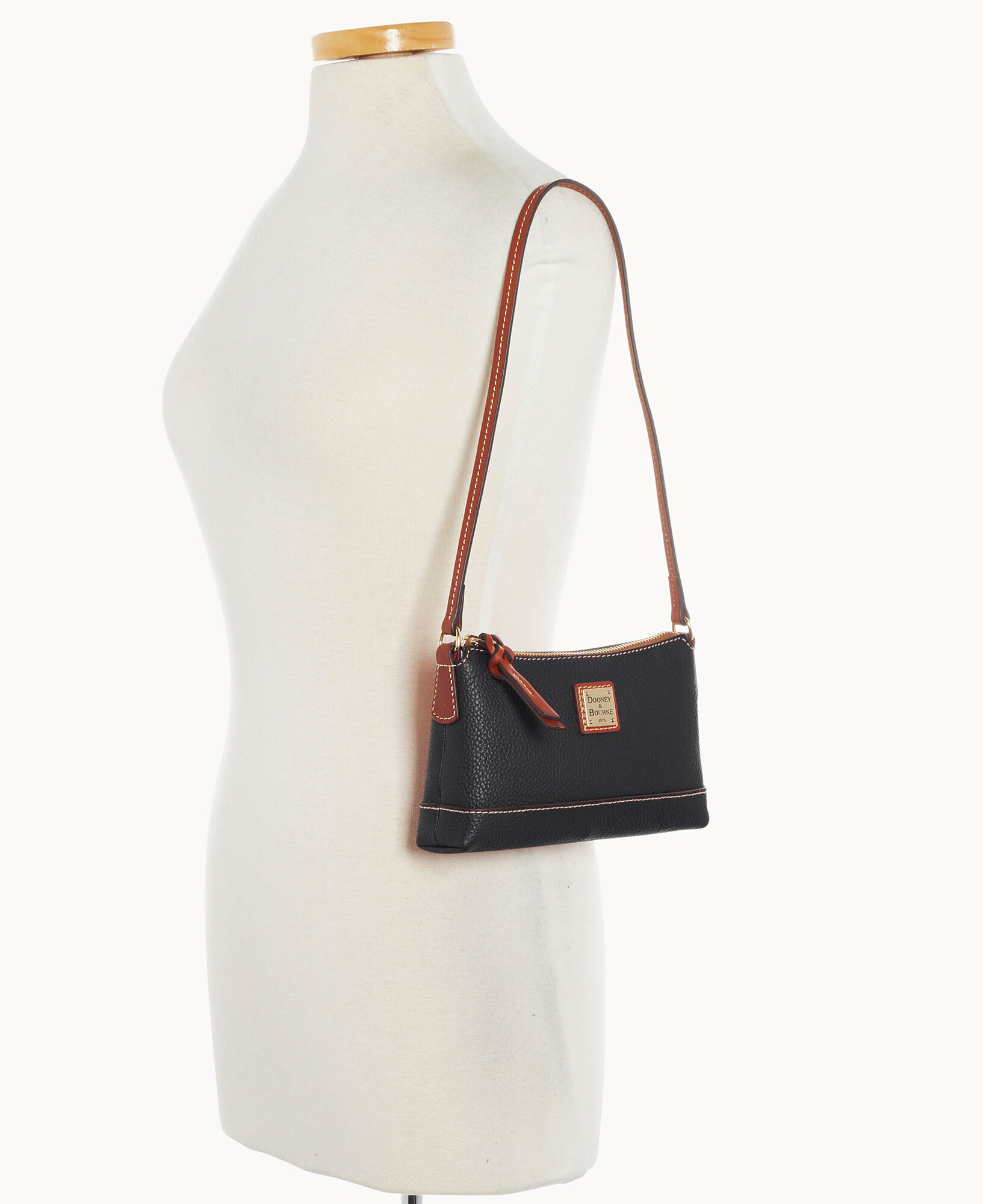 Dooney & Bourke Lexi Saffiano Leather Small Crossbody Bag Purse Handbag  Black
