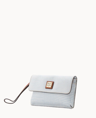 Embossed Lizard Milly Wristlet