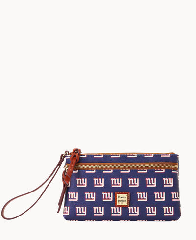 NFL NY Giants Double Zip Wristlet