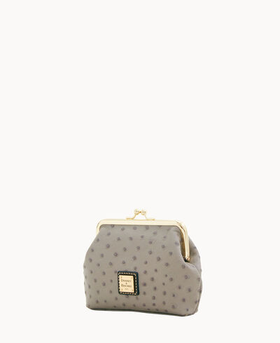 Ostrich Large Frame Purse