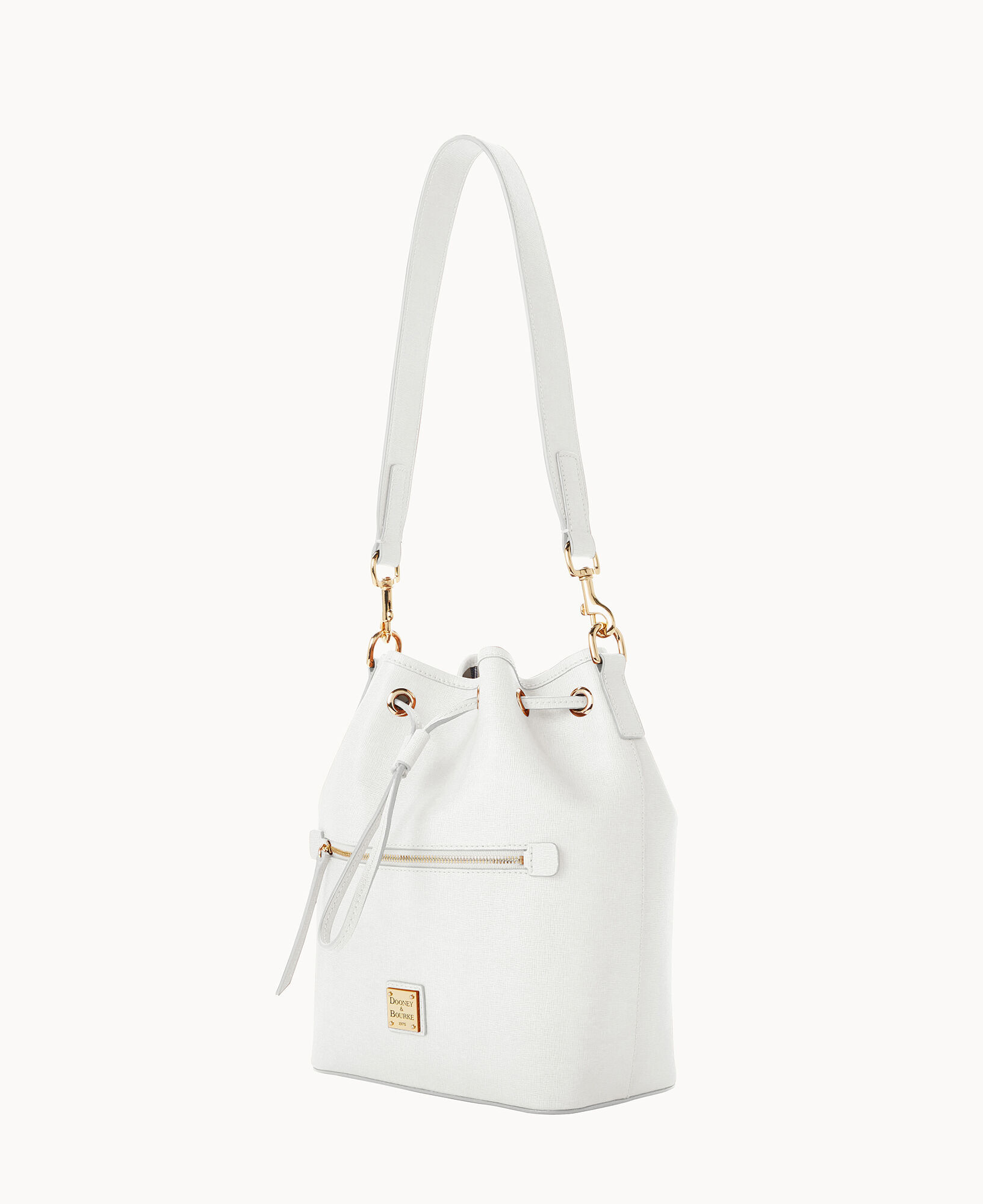 Dooney & Bourke Handbag, Saffiano Drawstring - Amber: Handbags