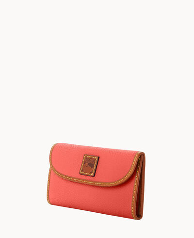 Pebble Grain Continental Clutch