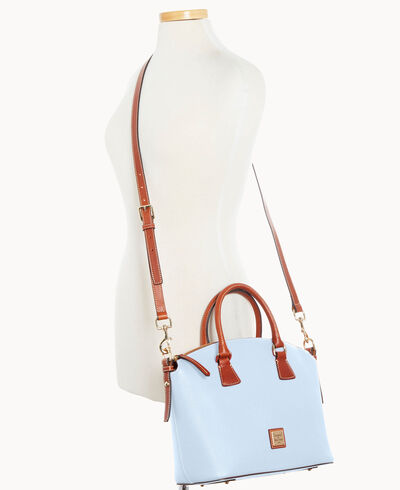 Pebble Grain Domed Satchel