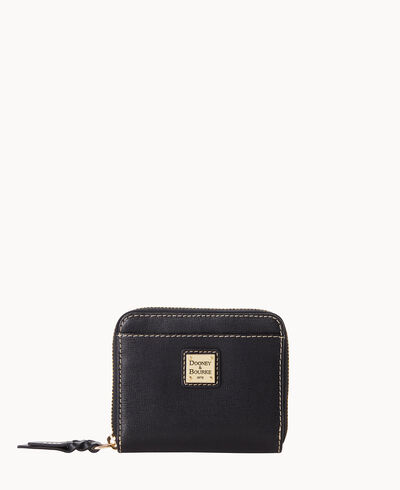 Saffiano Small Zip Around Wallet