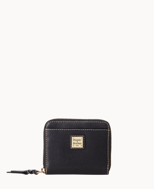Saffiano Small Zip Around Wallet