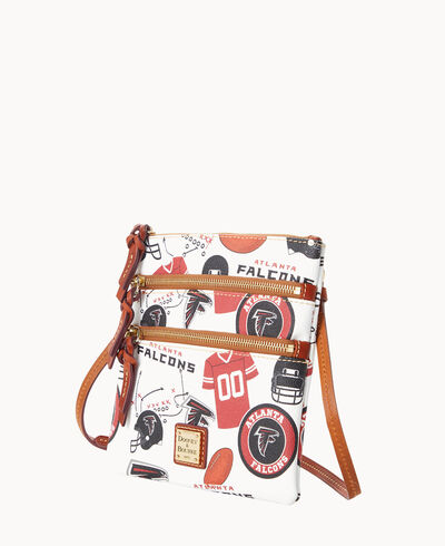 NFL Falcons North South Triple Zip Crossbody