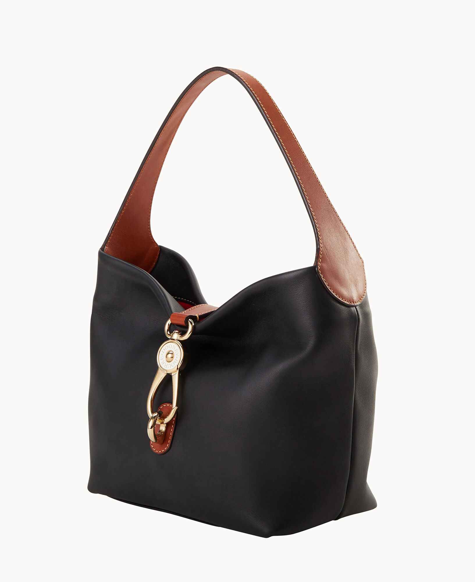 Dooney & bourke logo lock hobo bag sales