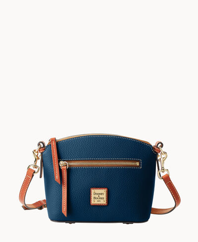 Pebble Grain Domed Crossbody
