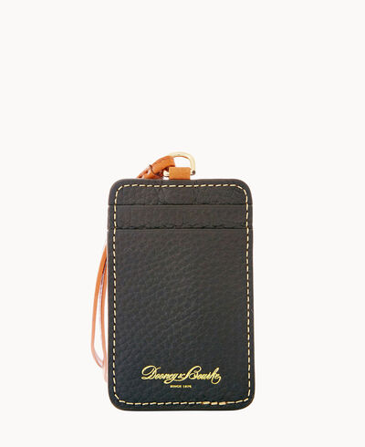 Pebble Grain Lanyard ID Holder