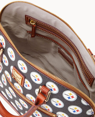 NFL Steelers Domed Zip Satchel