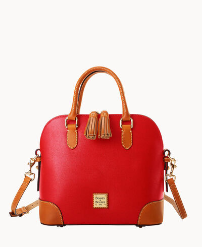 Saffiano Domed Satchel