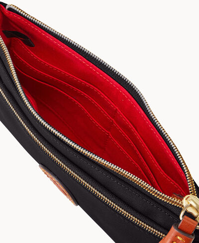 Nylon Double Zip Wristlet