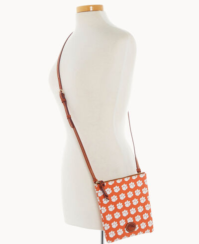 Collegiate Clemson University North South Top Zip Crossbody