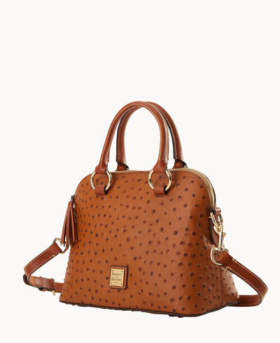 Ostrich Domed Satchel