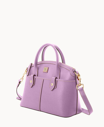 Saffiano Domed Satchel