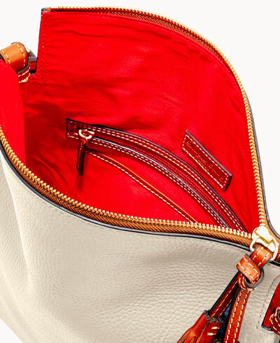 Pebble Grain Twist Strap Hobo