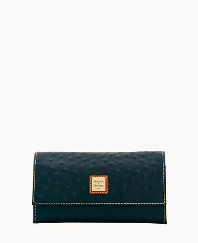 Dooney & Bourke Ostrich Framed Clutch Wallet