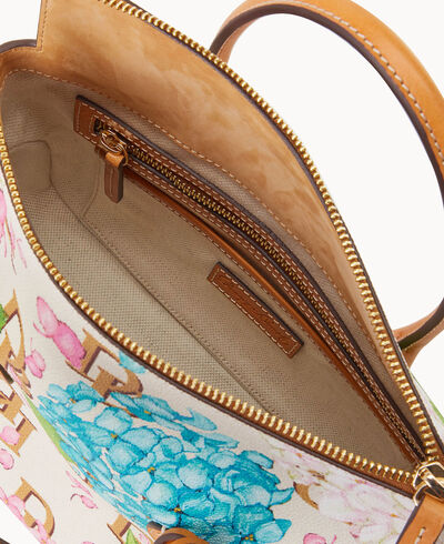 Hydrangea Monogram Satchel