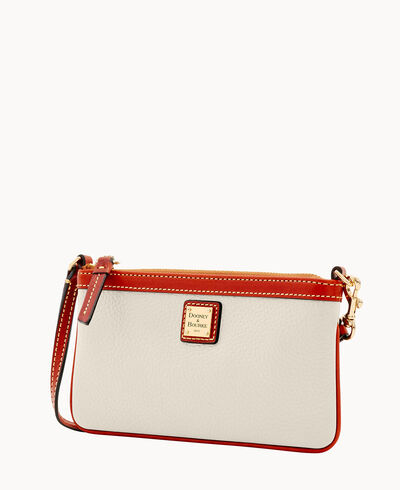 Pebble Grain Large Slim Wristlet