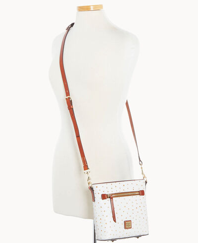 Ostrich Small Zip Crossbody