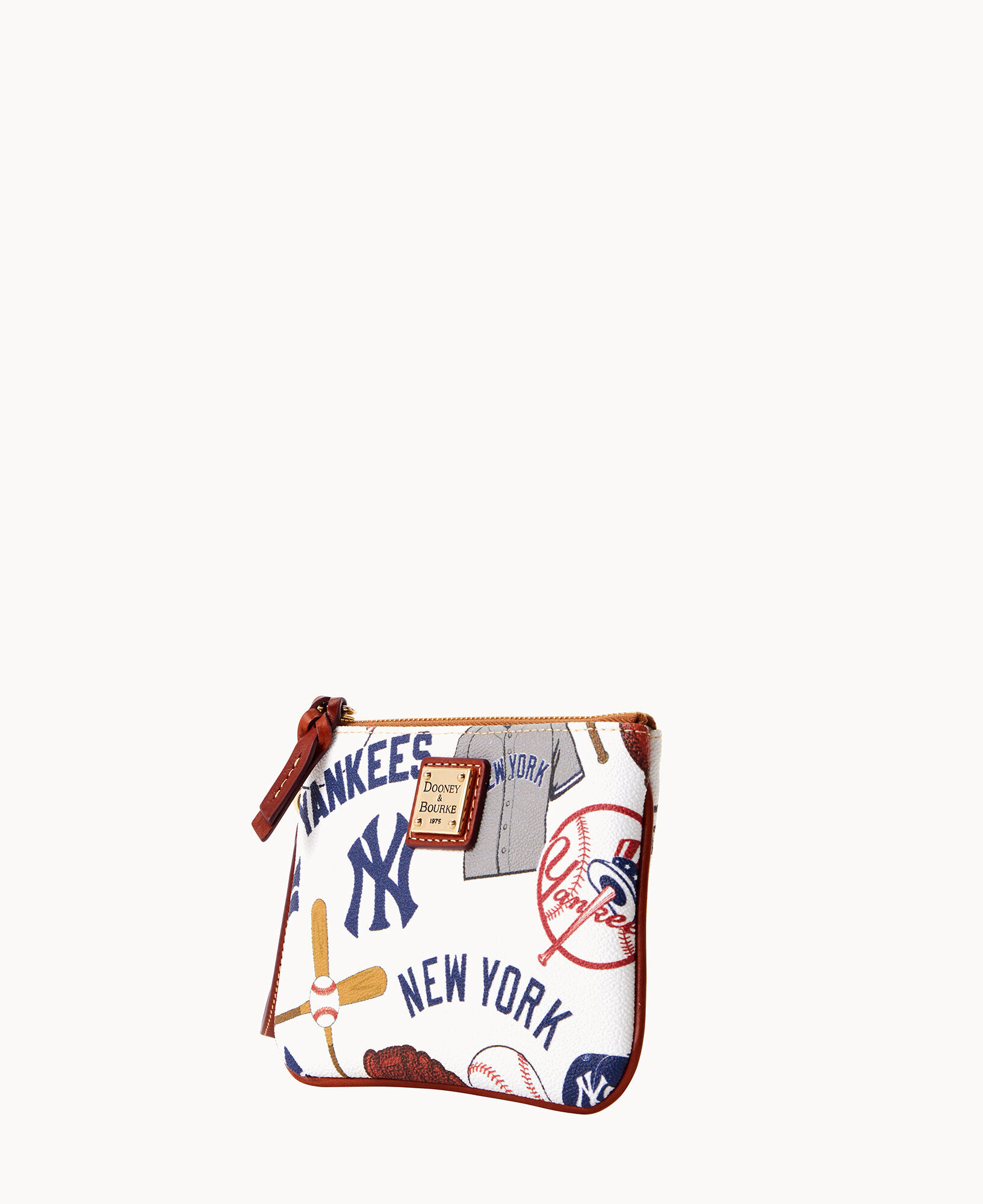 Dooney & Bourke New York Yankees Gameday Crossbody Purse - Cream/Tan