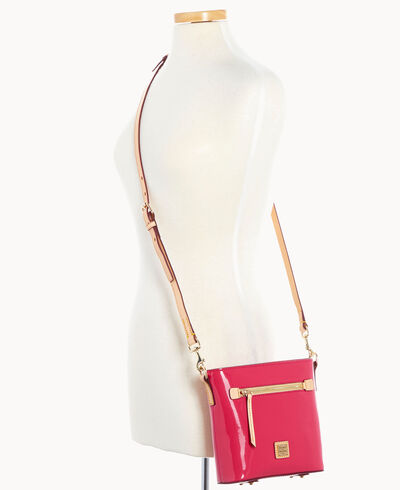 Patent Small Zip Crossbody