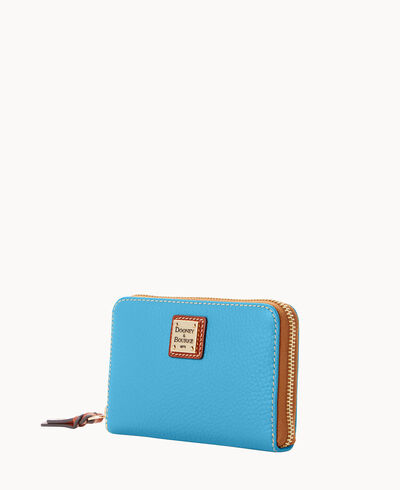 Pebble Grain Medium Zip Around Wallet