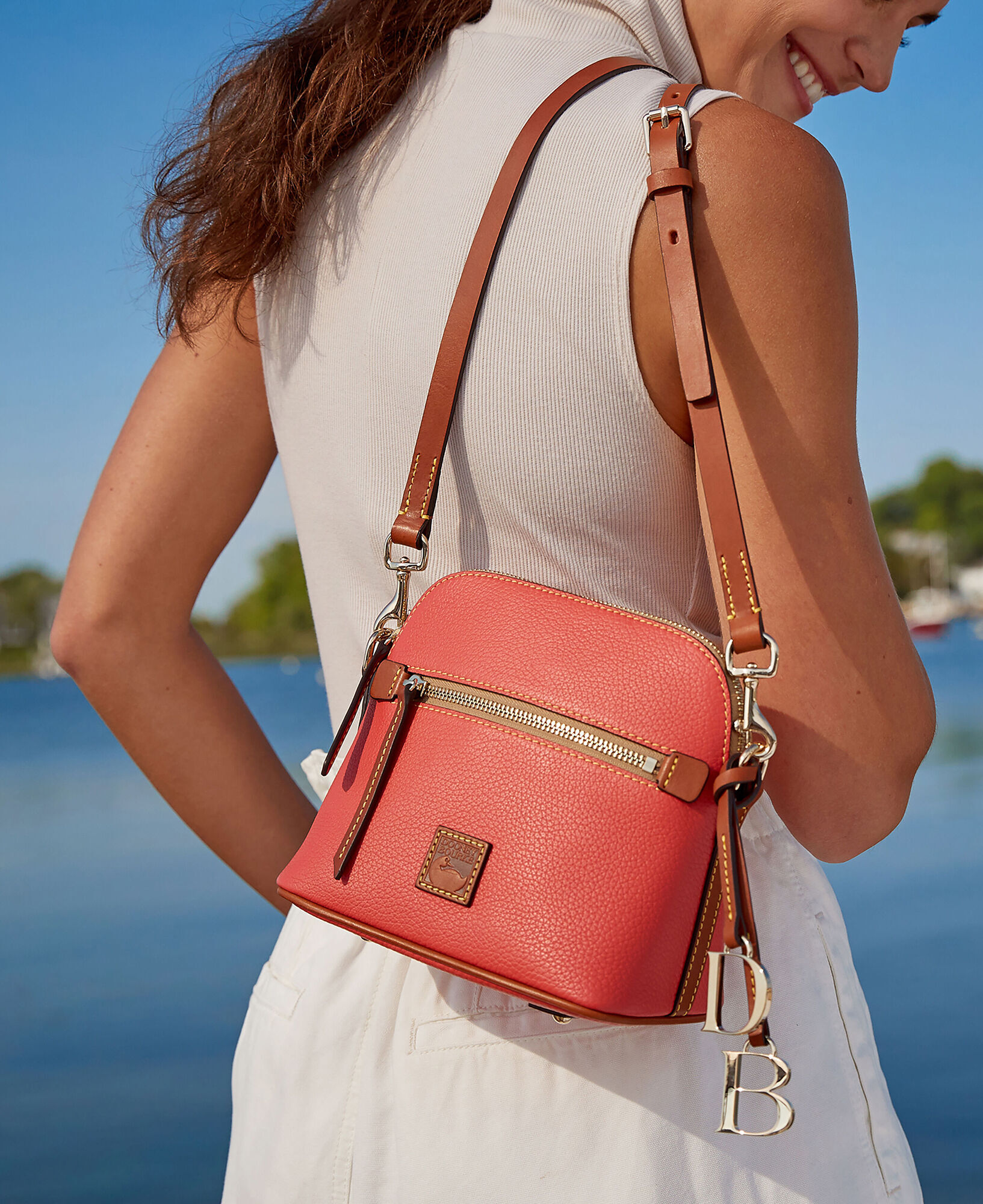 Dooney Bourke Pebble Grain Domed Crossbody