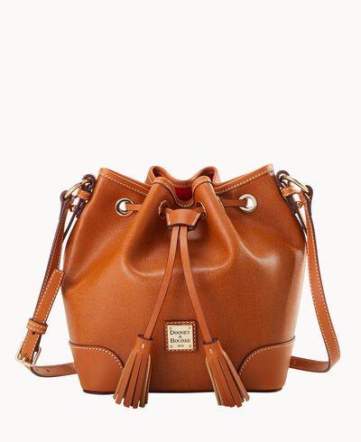 Saffiano Crossbody Drawstring